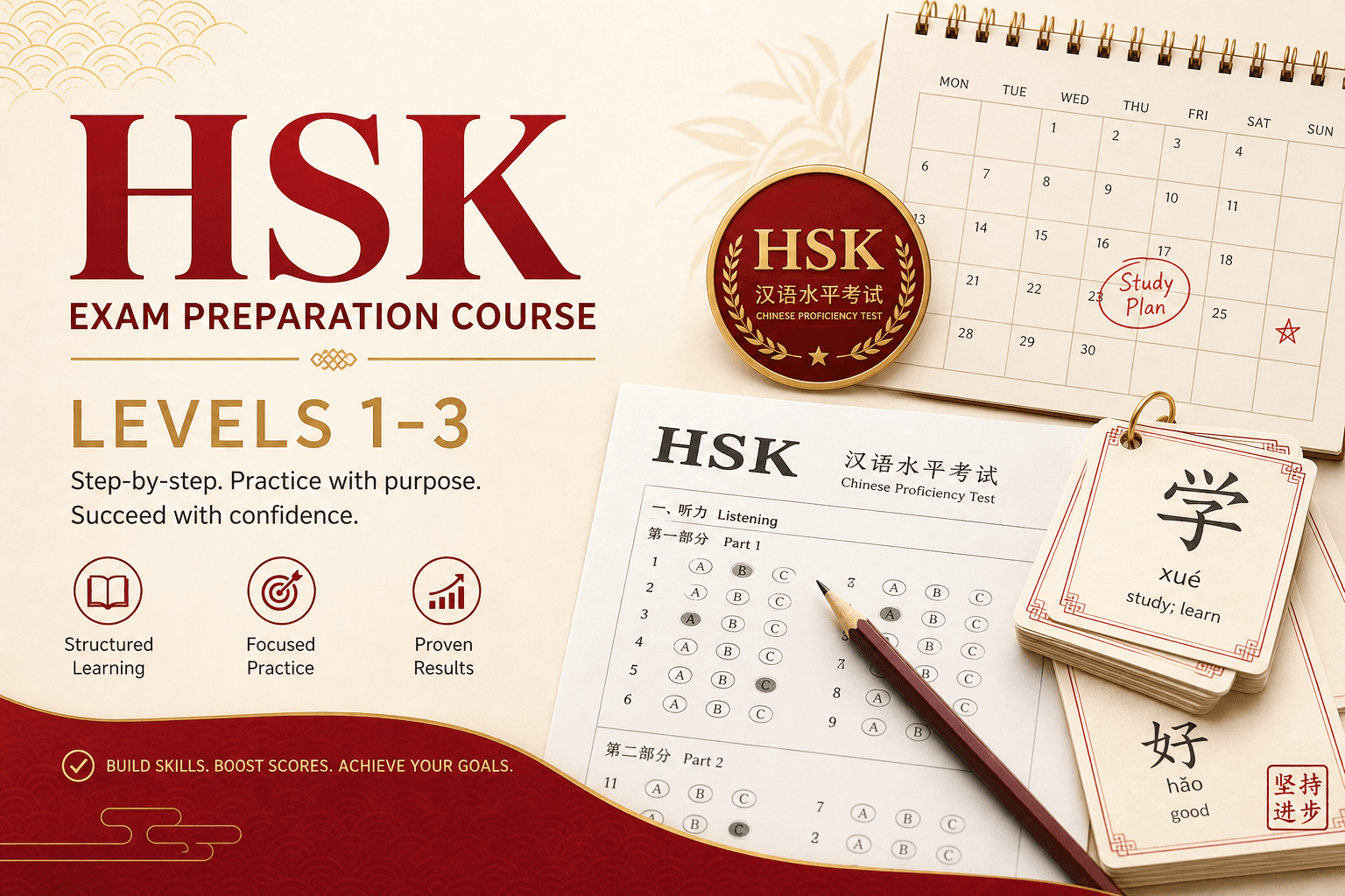 Подготовка к HSK 1–3
